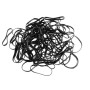 Elastice pentru codite de par RTX08, set 200 bucati - Negre Mari